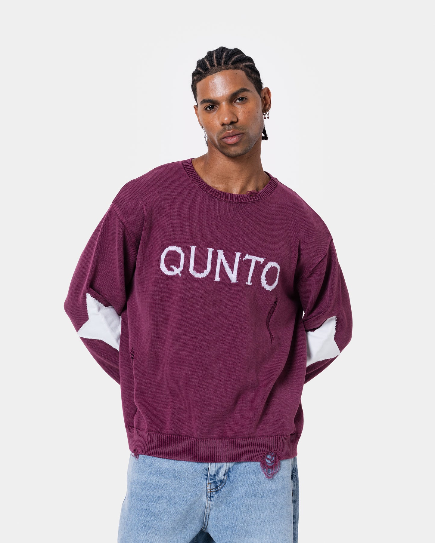 DESTROY SWEATER KNIT RED