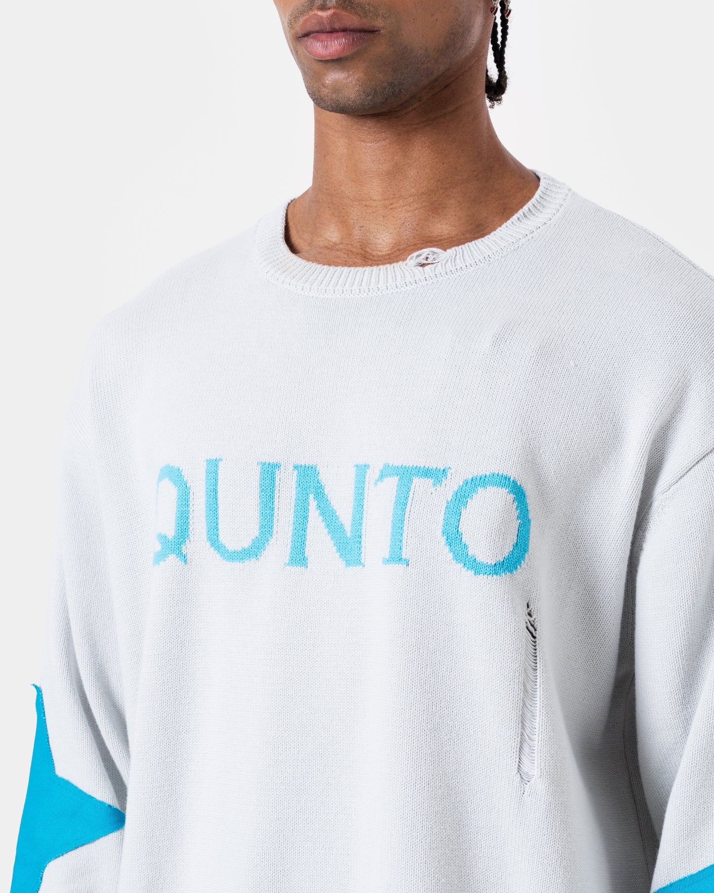 DESTROY SWEATER KNIT GREY