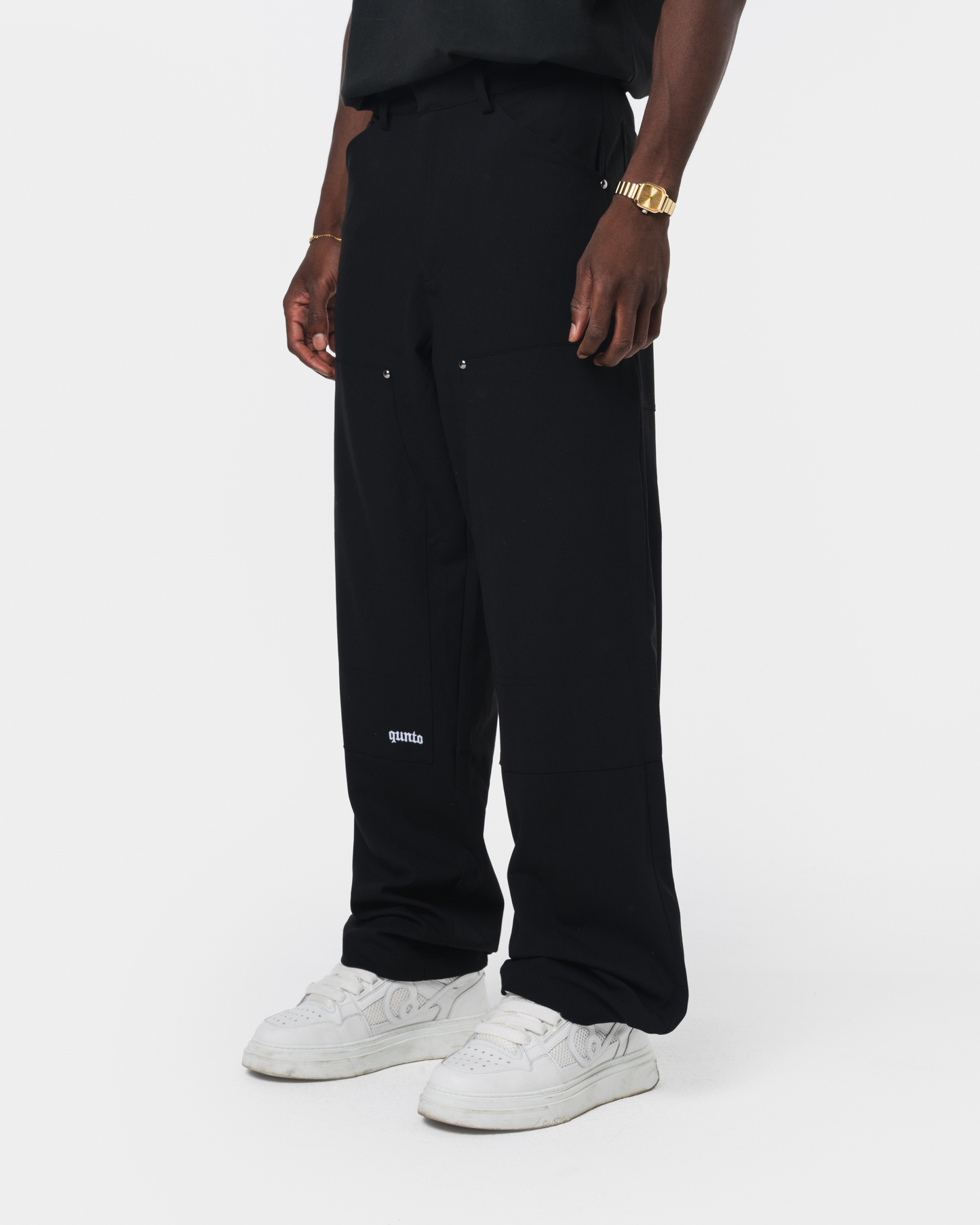 QT CARGO PANTS BLACK