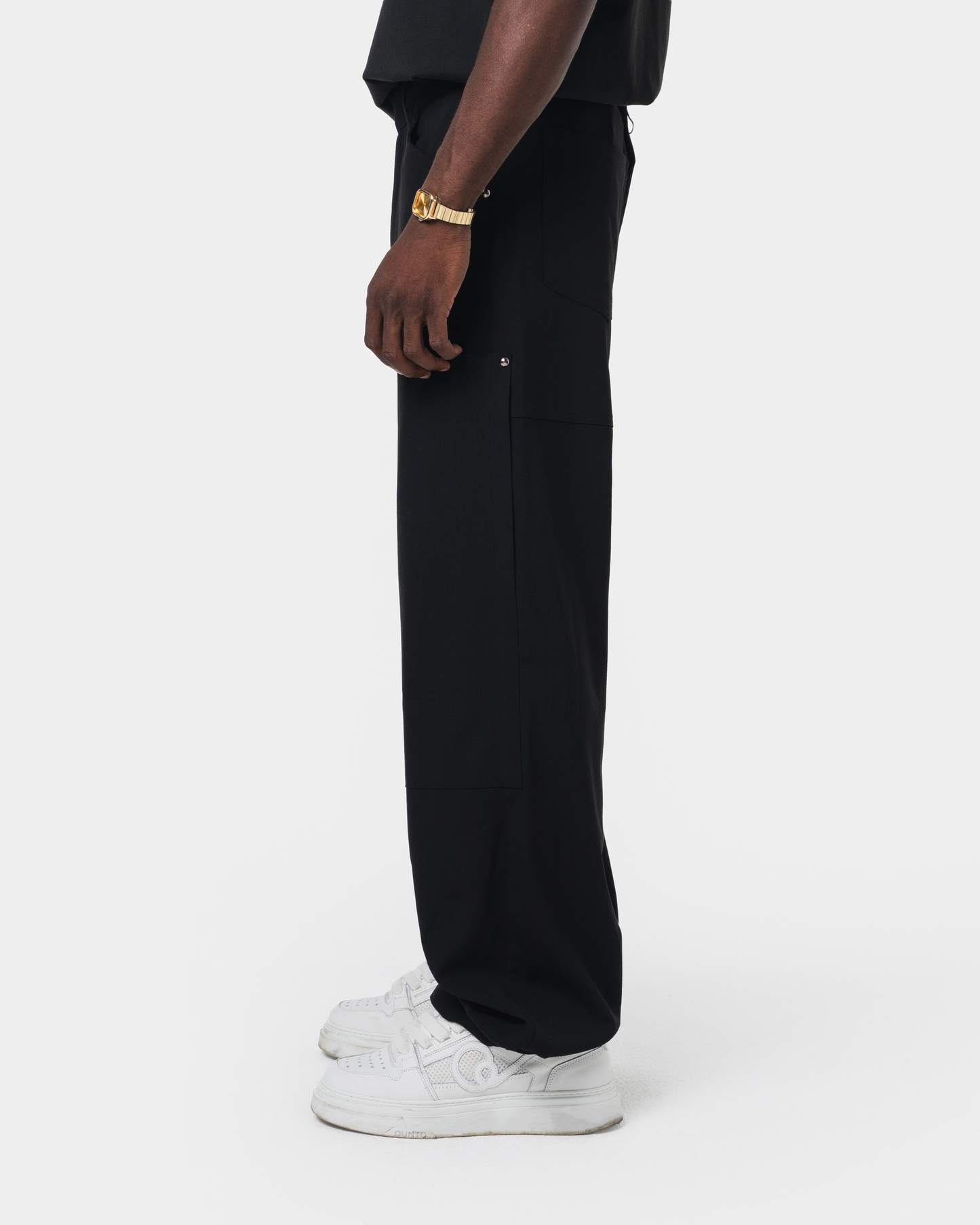 QT CARGO PANTS BLACK