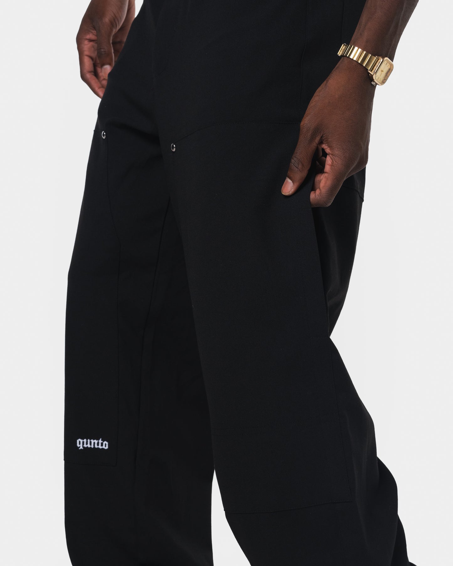 QT CARGO PANTS BLACK