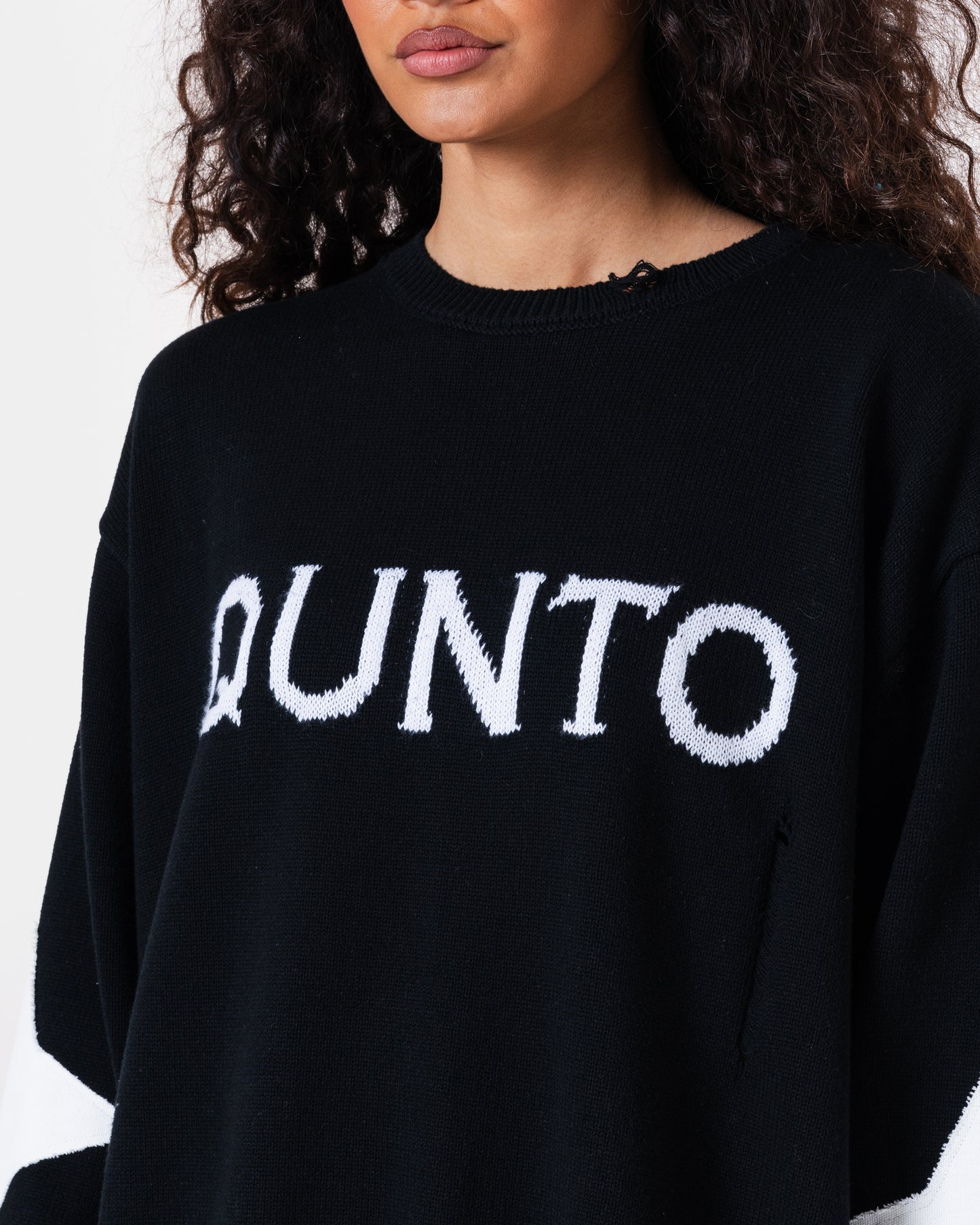 DESTROY SWEATER KNIT BLACK