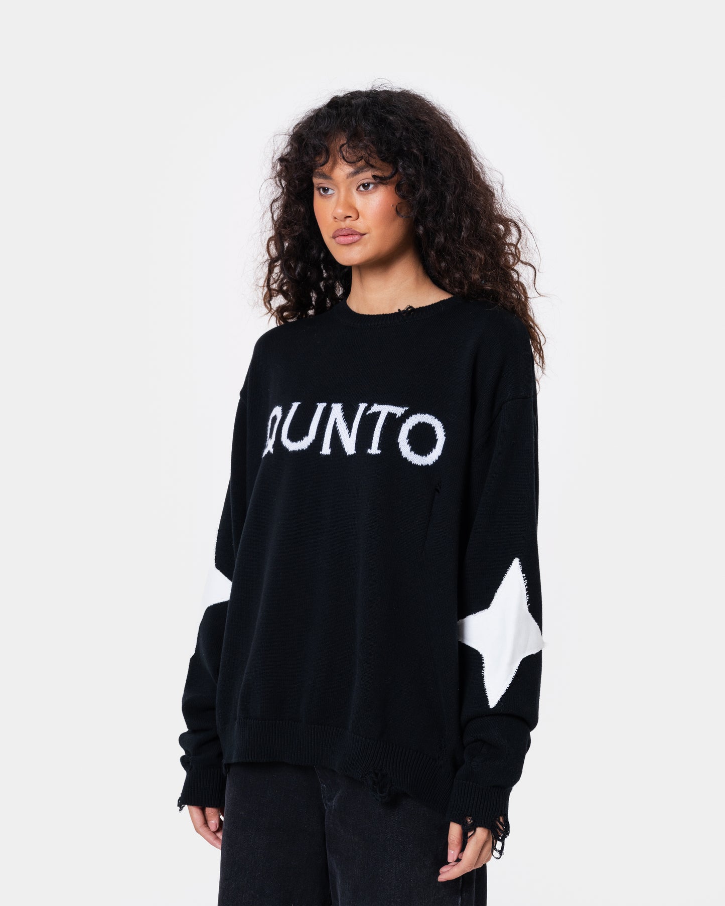 DESTROY SWEATER KNIT BLACK