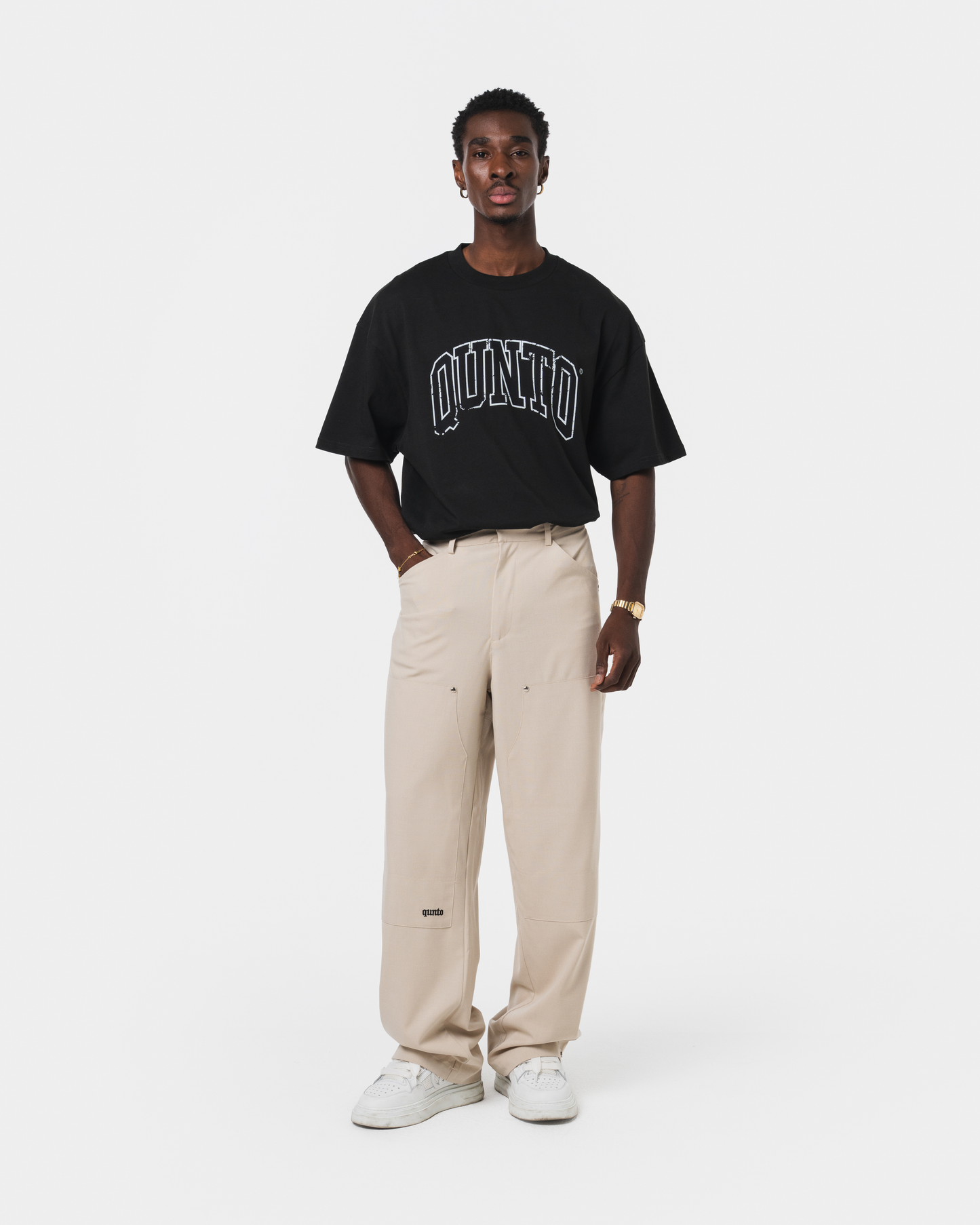 QT CARGO PANTS CREAM