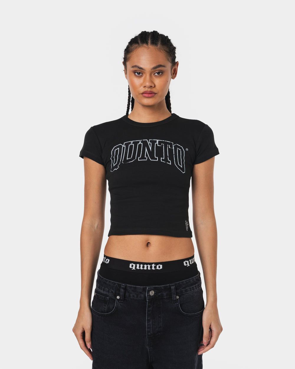 BLUE OUTLINER BABY TEE