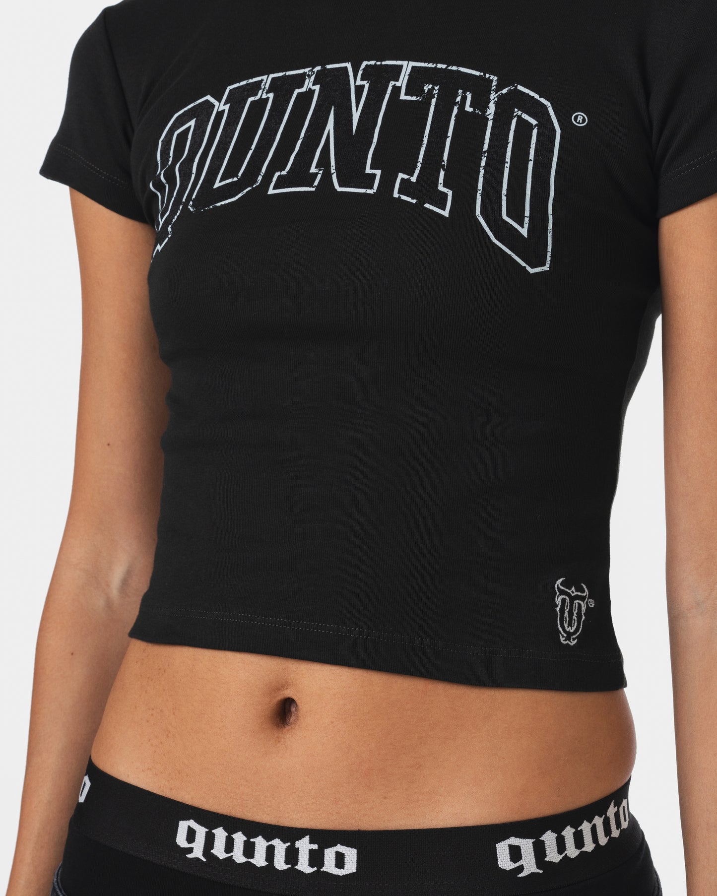 BLUE OUTLINER BABY TEE