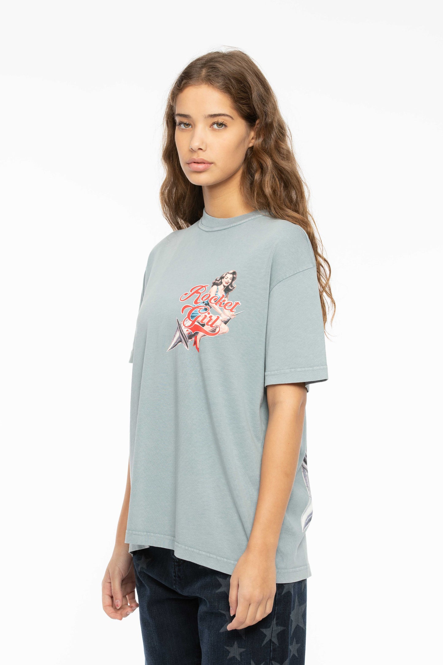 Rocket Girl T-Shirt Heaven Grey