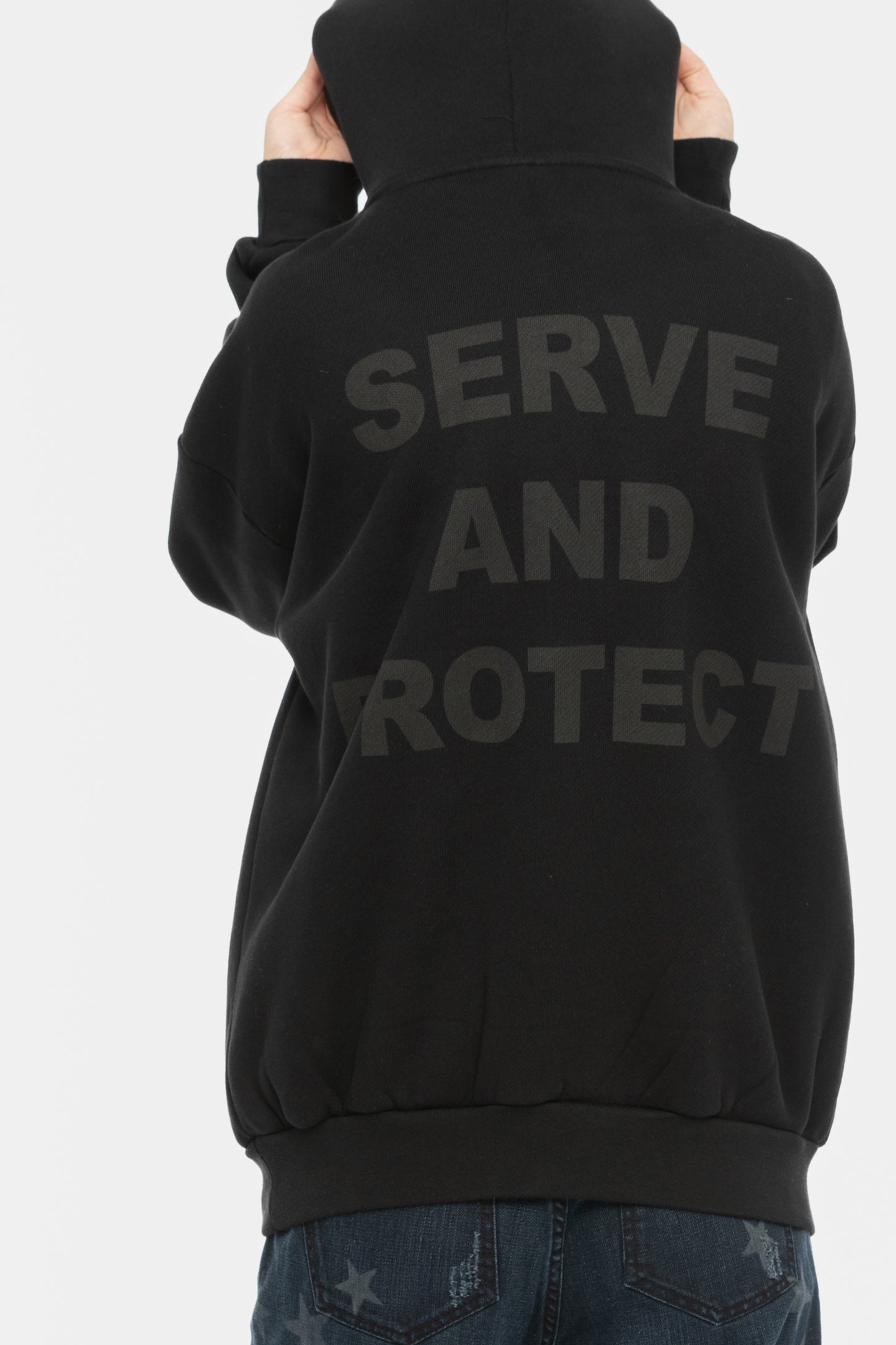 Serve and Protect Hoodie Black