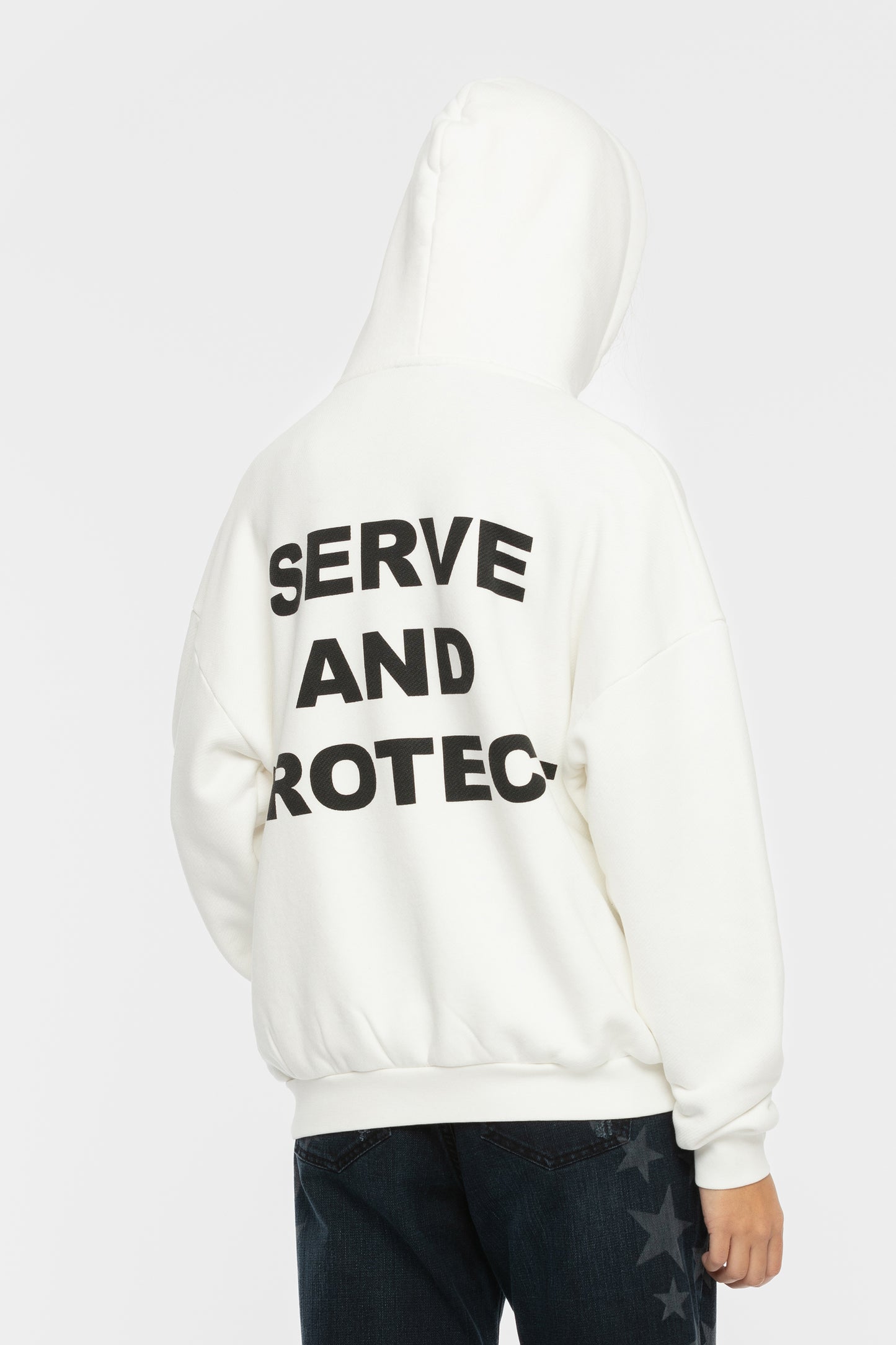 Serve and Protect Hoodie White