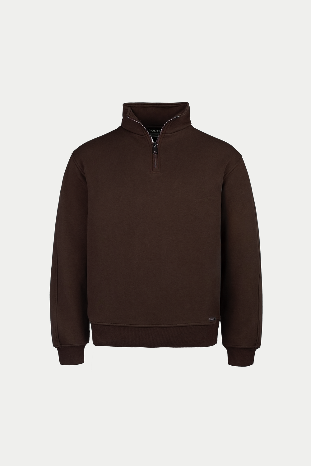 Super Heavy Half Zip Brown