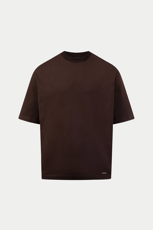 HEAVY OVERSIZED T BROWN