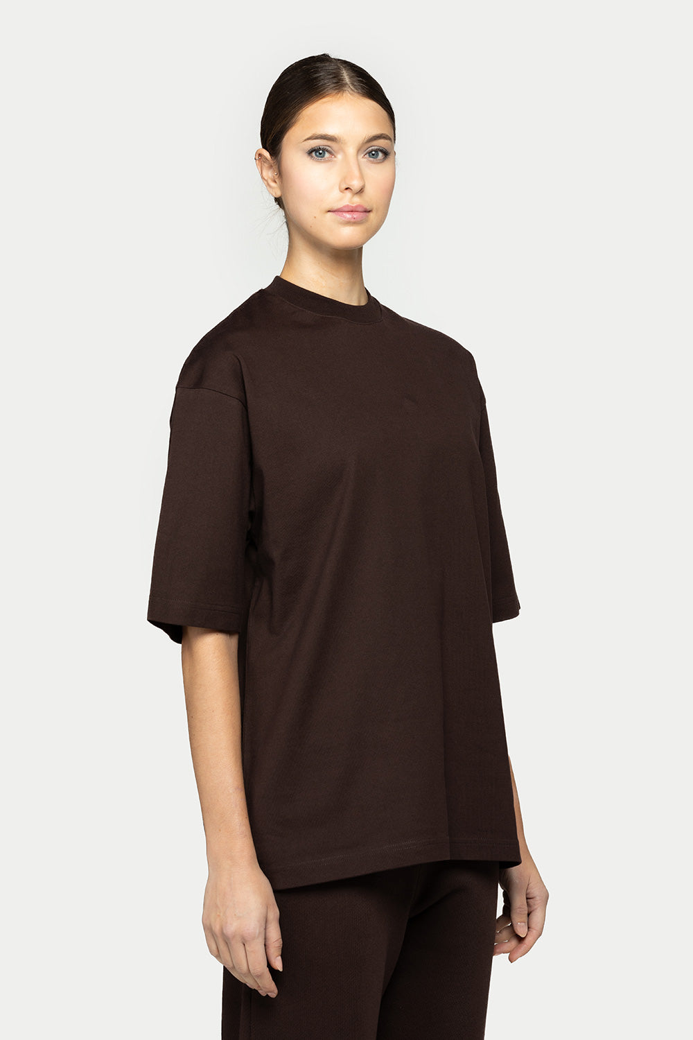 HEAVY OVERSIZED T BROWN