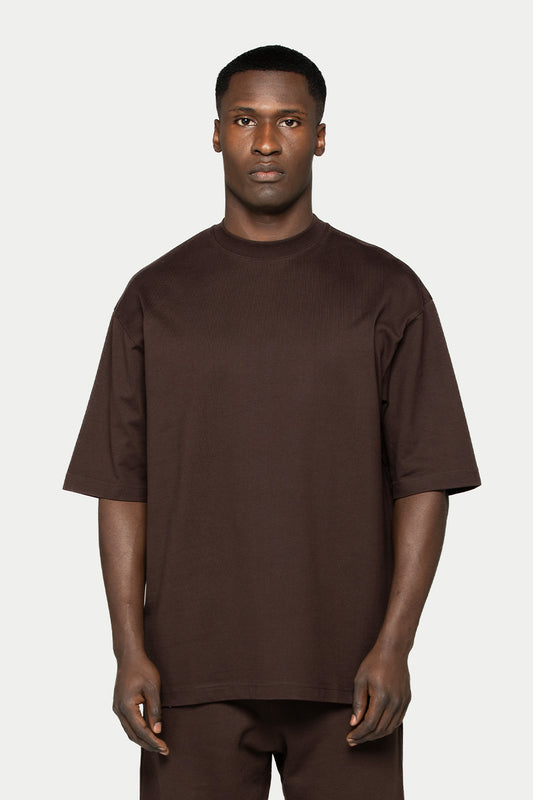 HEAVY OVERSIZED T BROWN