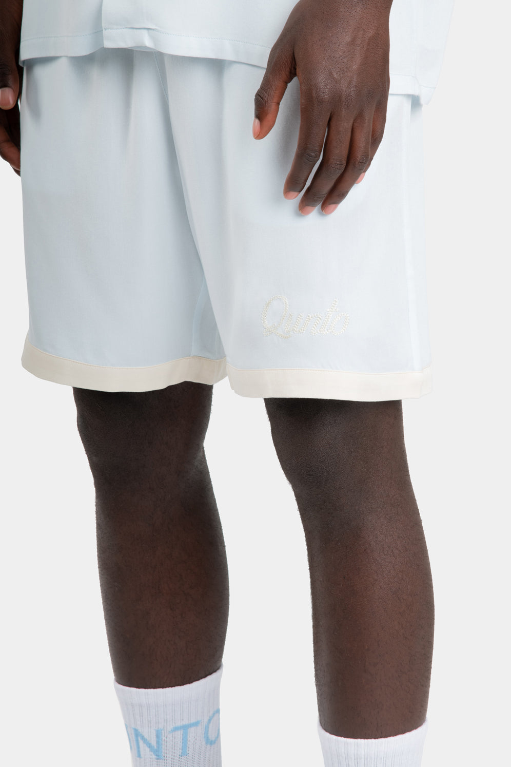 Viscose Shorts Baby Blue