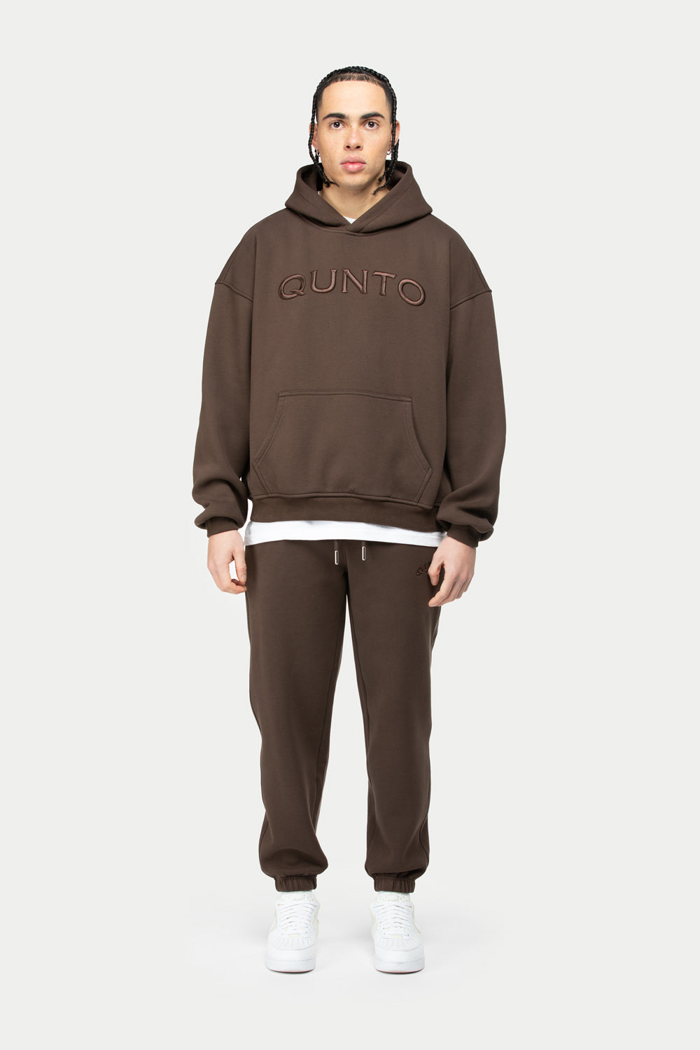 Fat Qunto Hoodie Brown