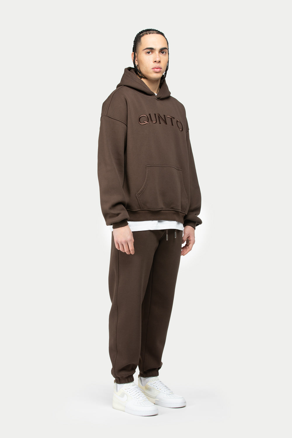 Fat Qunto Hoodie Brown