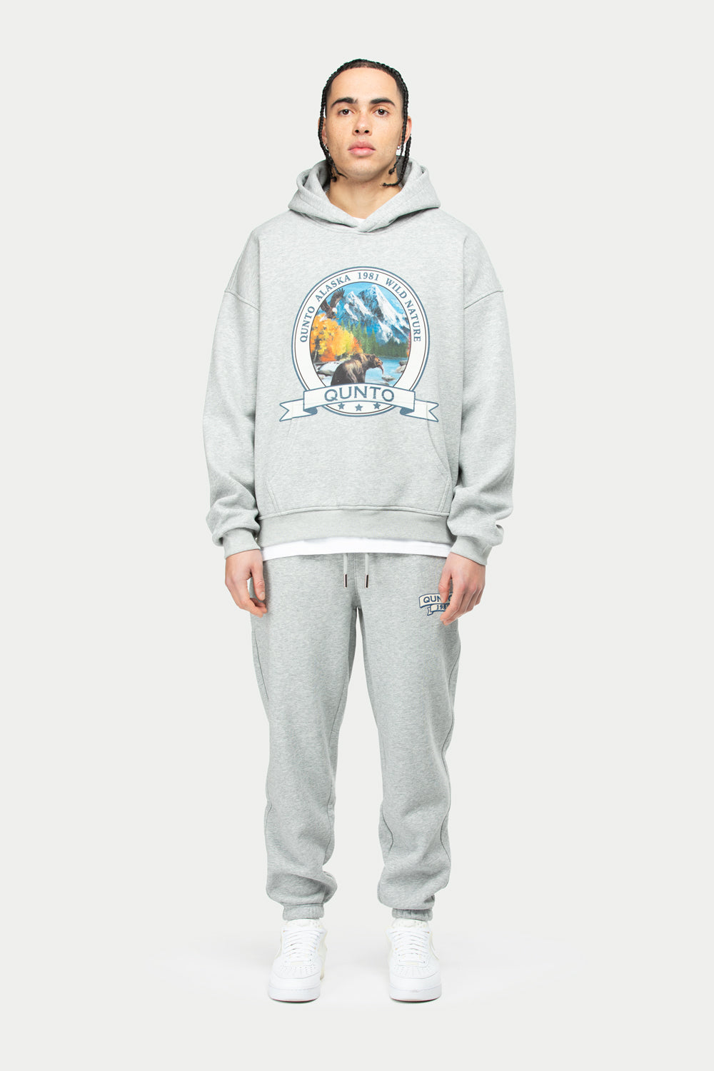 Scroll Jogger Pants Grey