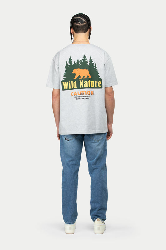 Caution T-Shirt Grey