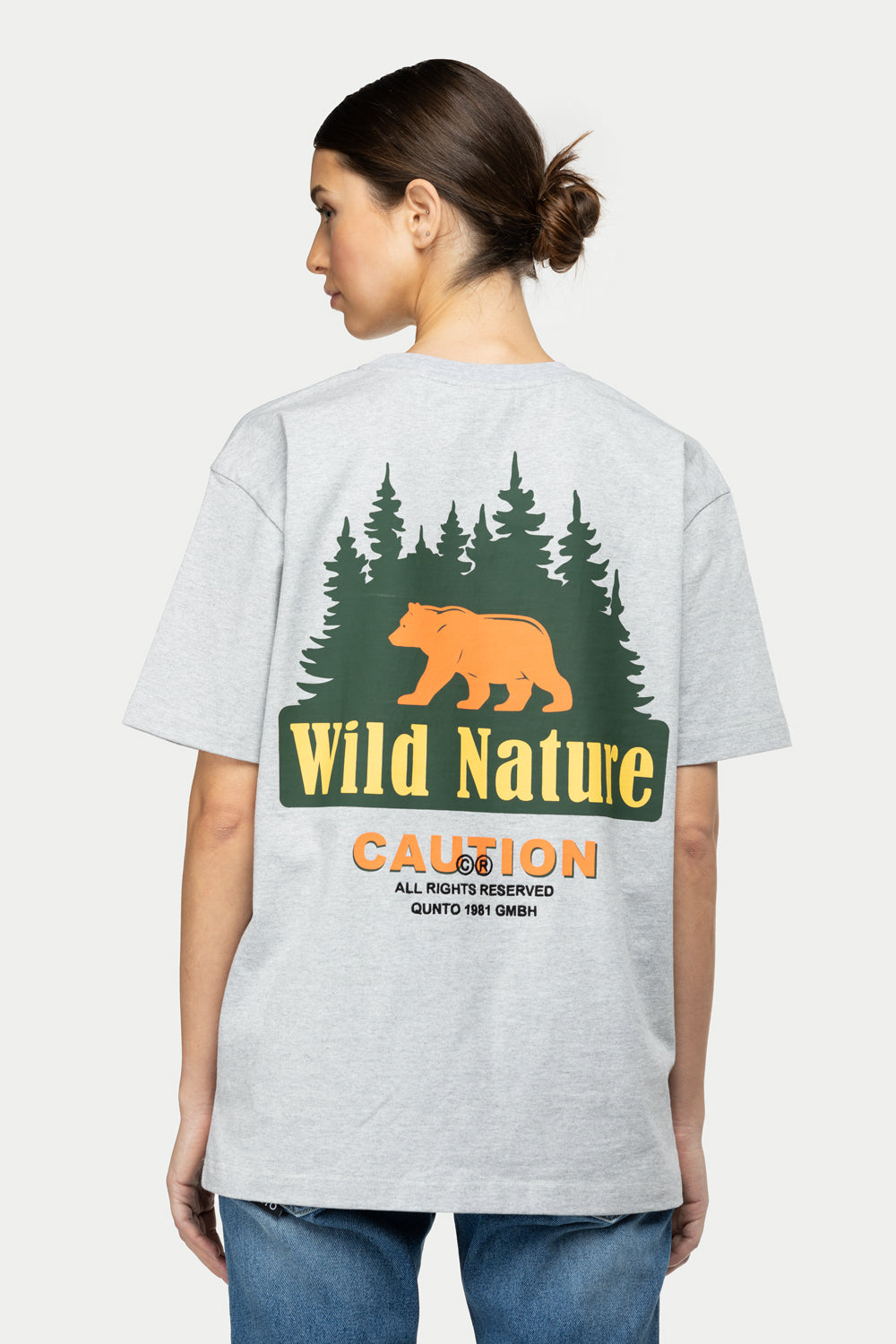 Caution T-Shirt Grey
