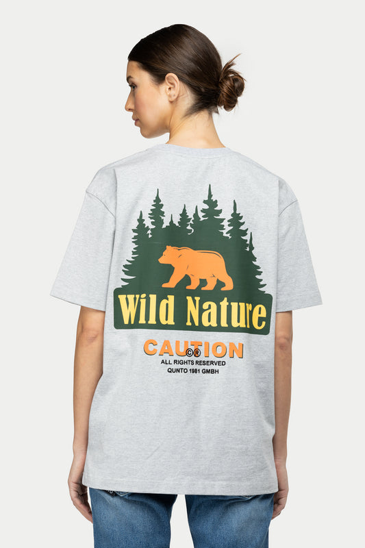 Caution T-Shirt Grey