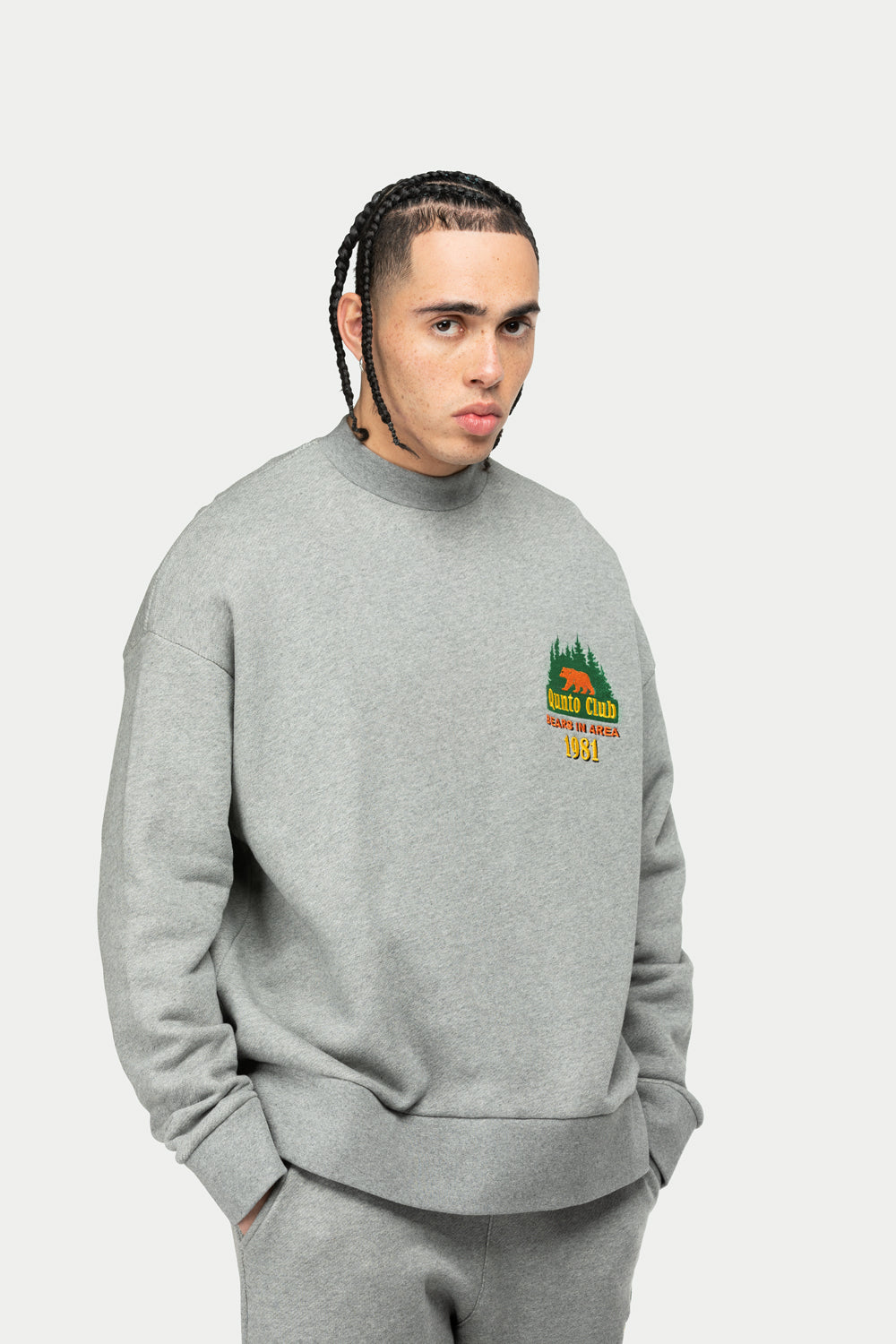 Caution Sweatshirt Grey