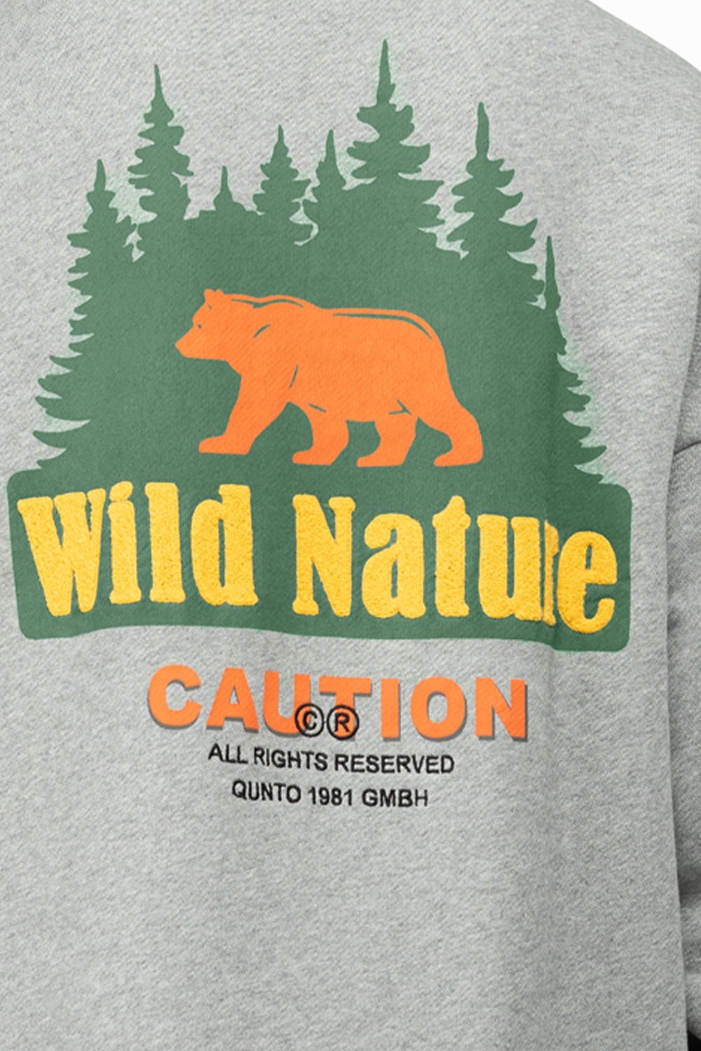 Caution Sweatshirt Grey