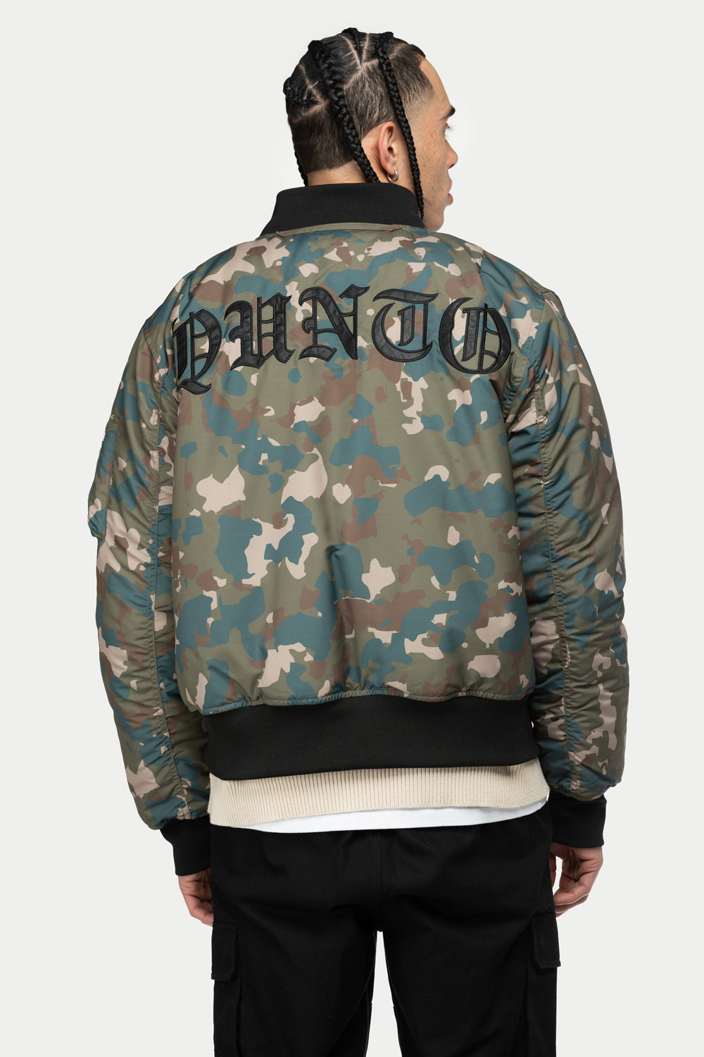 Qunto Camo Bomber Jacket