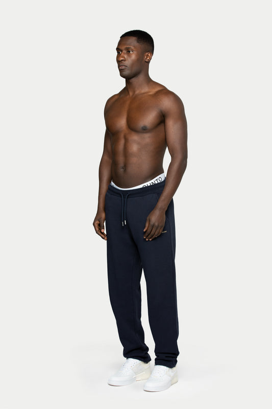 Heavy Loose Jogger Pants Blue