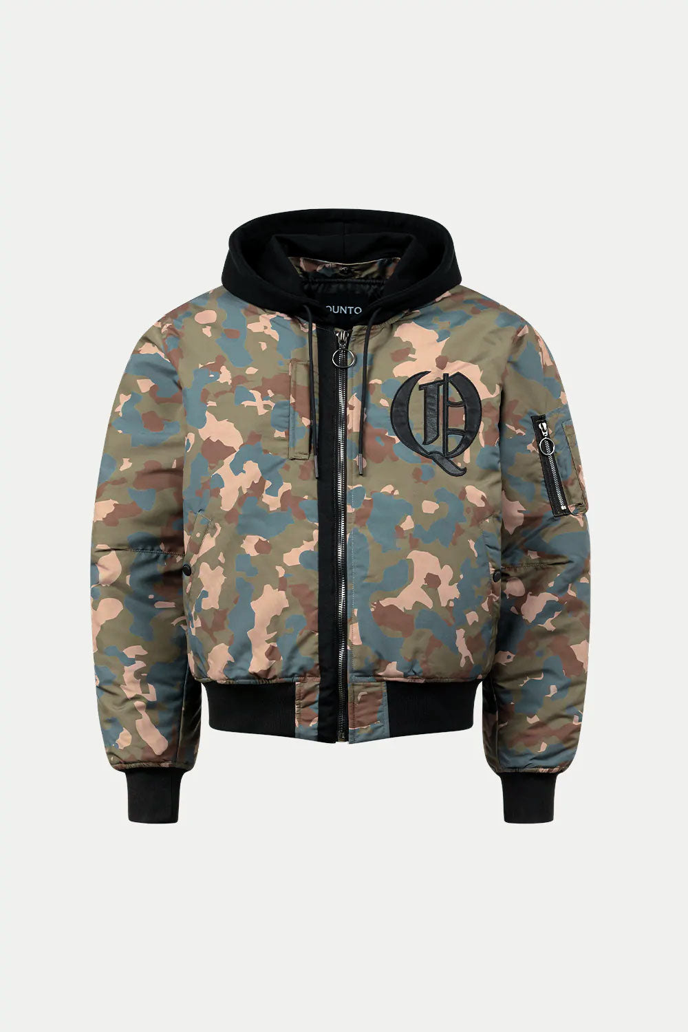 Qunto Camo Bomber Jacket