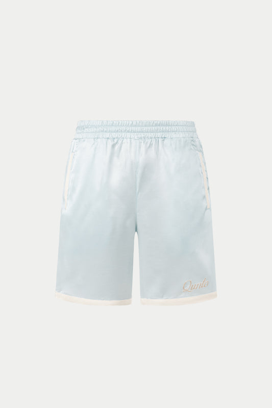 Viscose Shorts Baby Blue