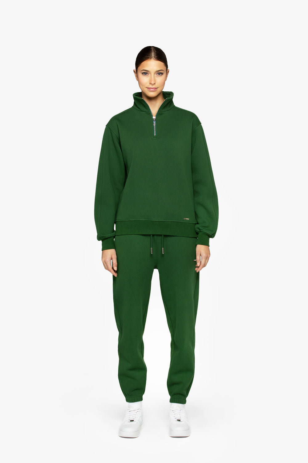Super Heavy Half Zip Green