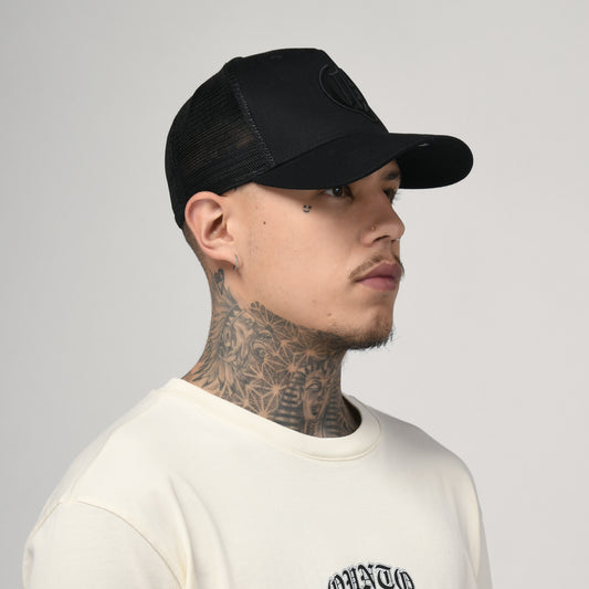 Black Q Trucker Cap