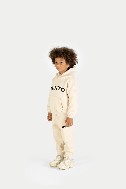 Fat Qunto Hoodie Cream Kids