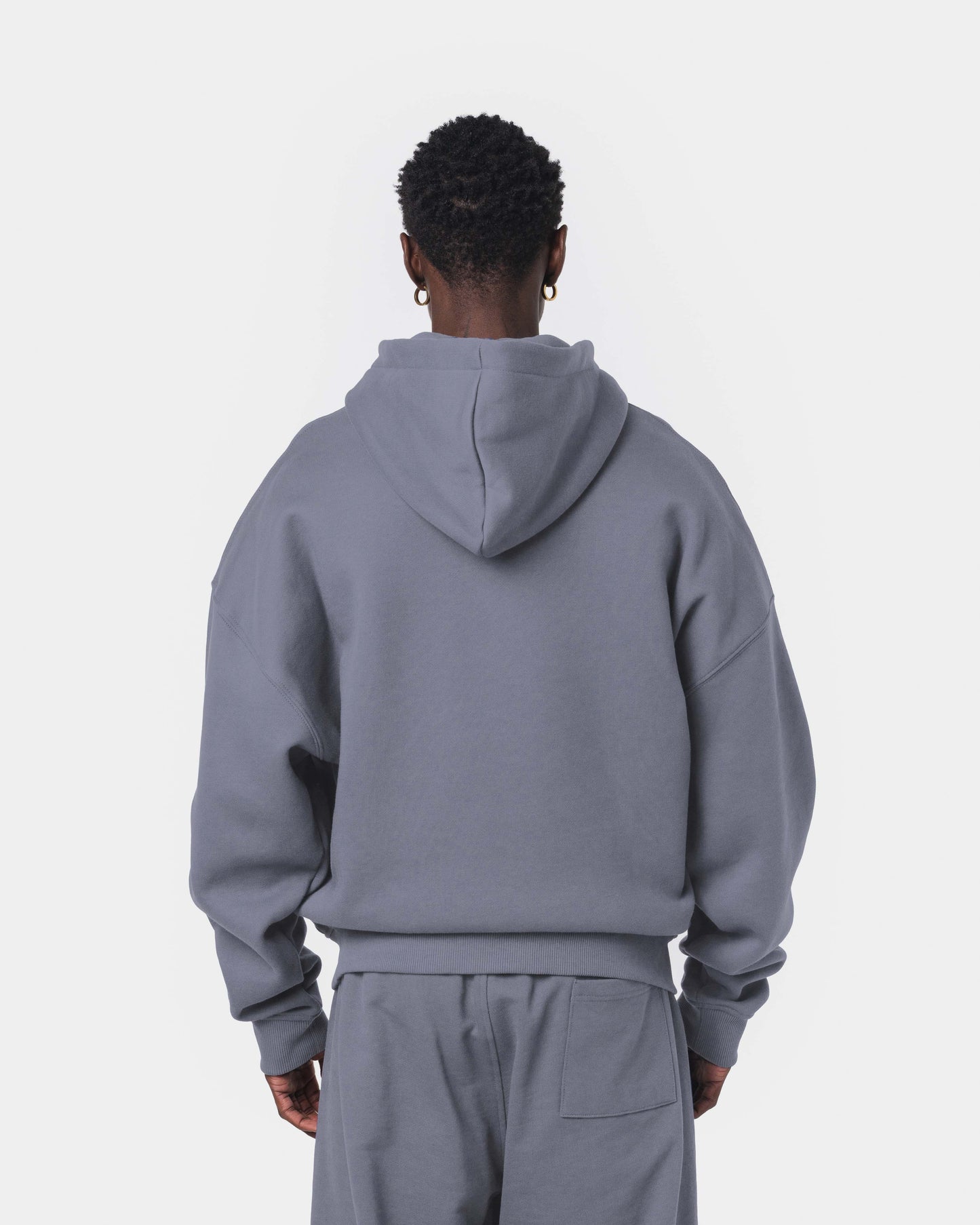 ESSENTIALS ZIPPER HOODIE GREY