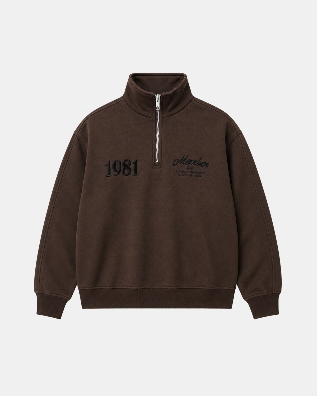 1981 Member Brown Half Zip