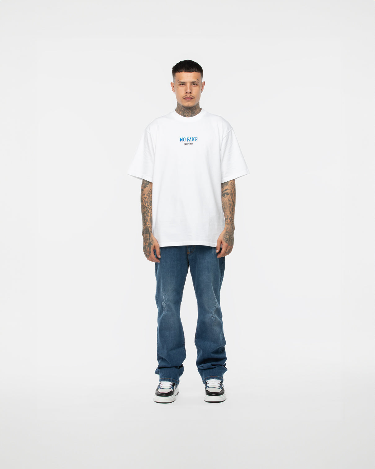 Qunto T-Shirt Be Authentic Blue