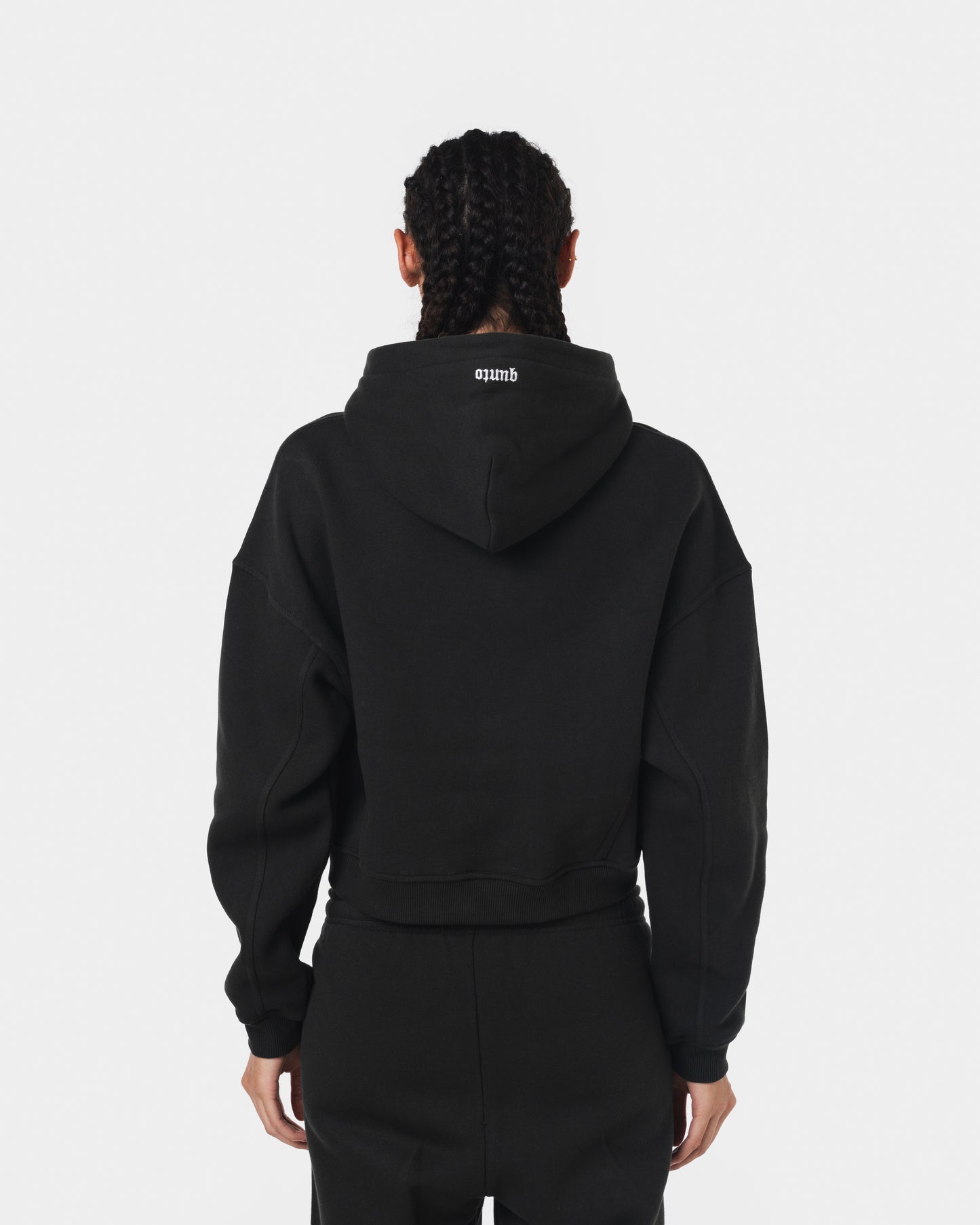 W CROPPED CARDIGAN BLACK