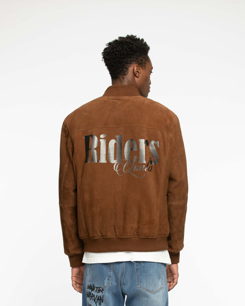Braune Lederjacke