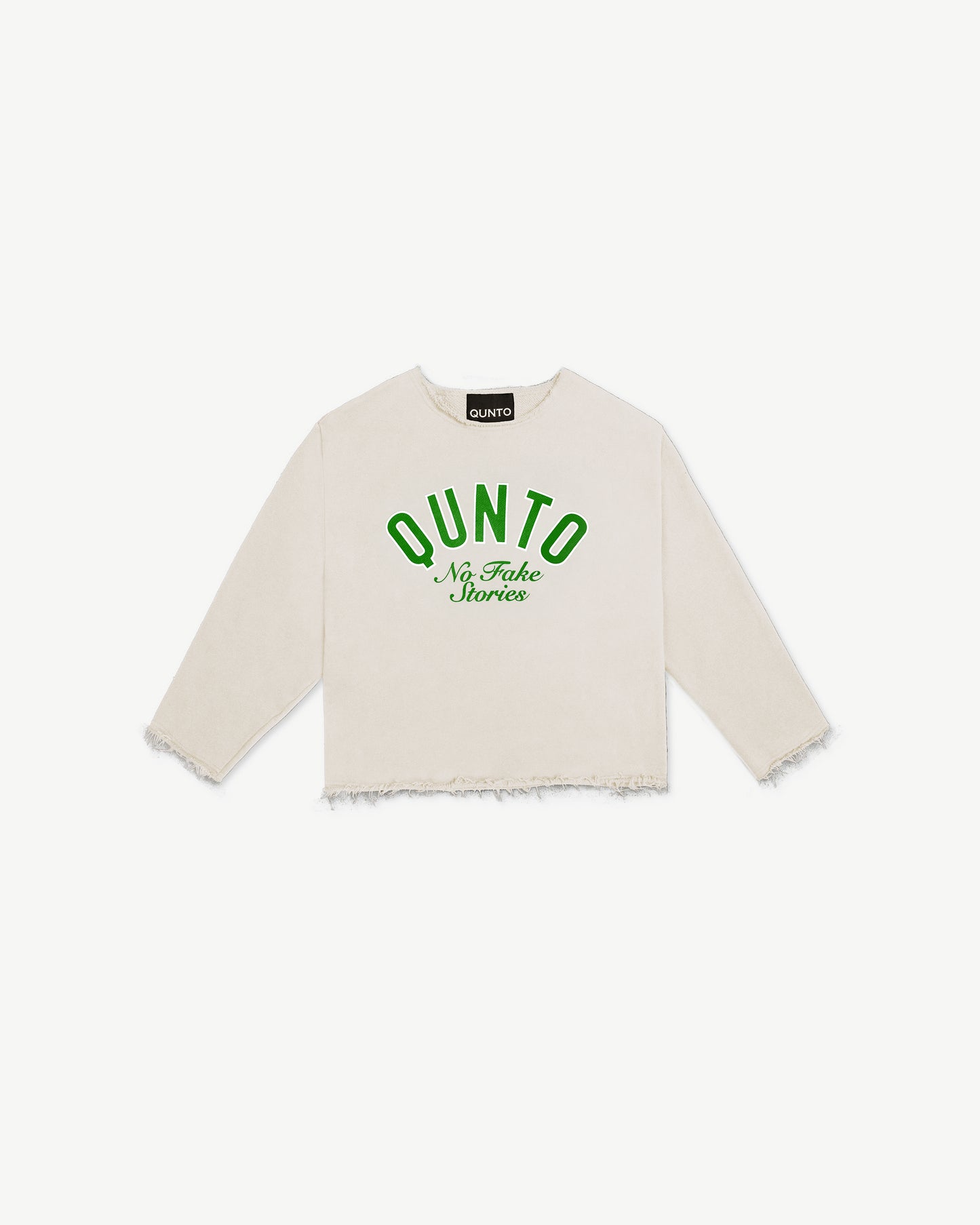 Eden Green Sweatshirt Cream