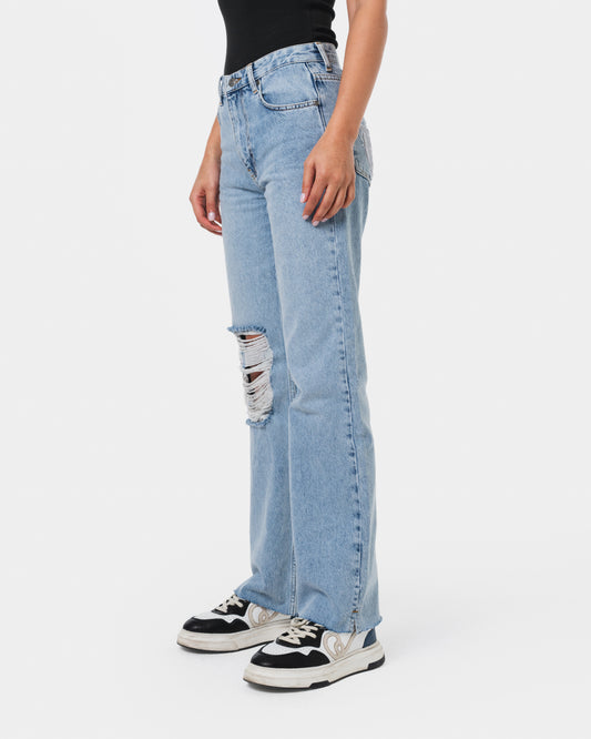 W RIPPED JEANS BLUE