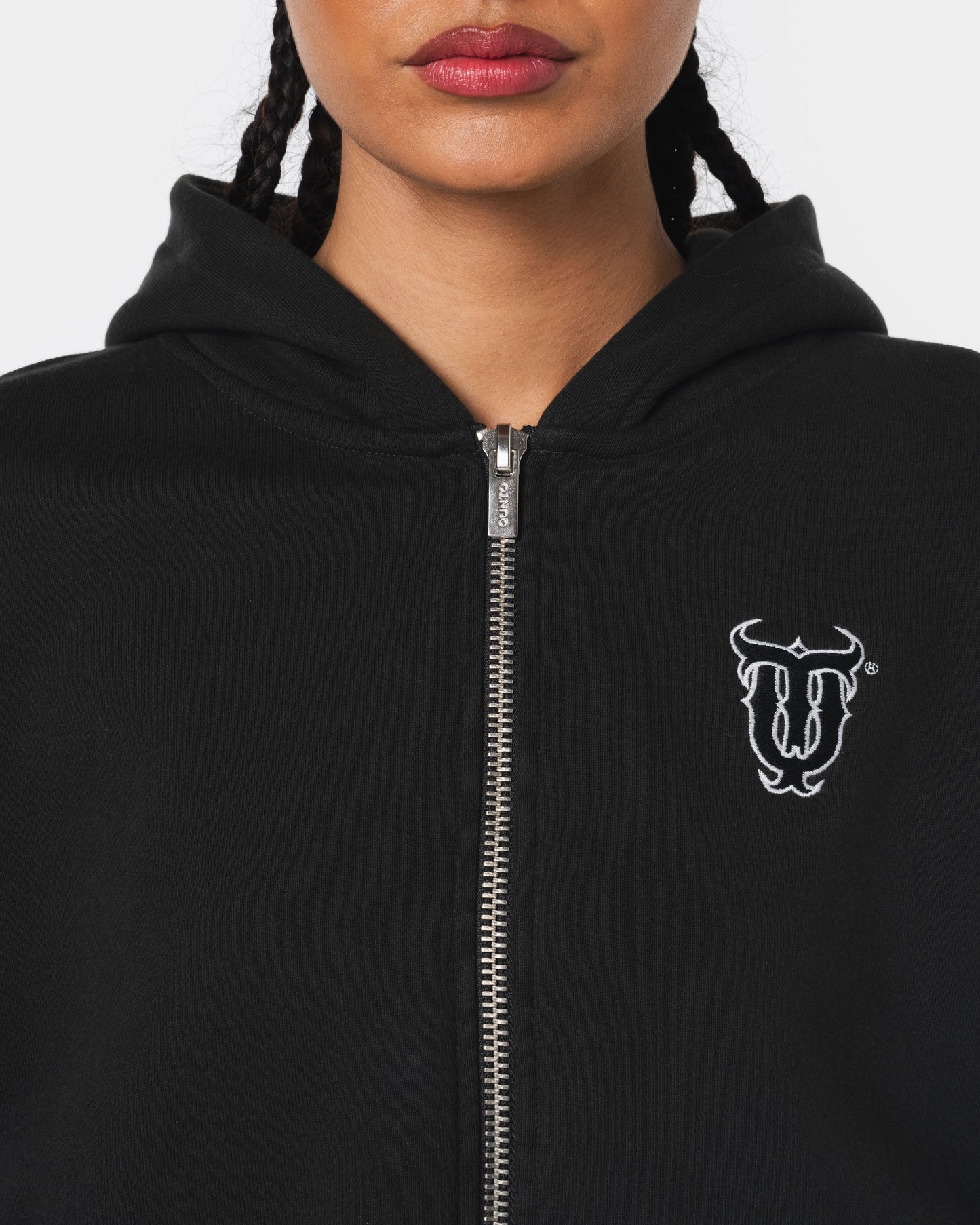 W CROPPED CARDIGAN BLACK