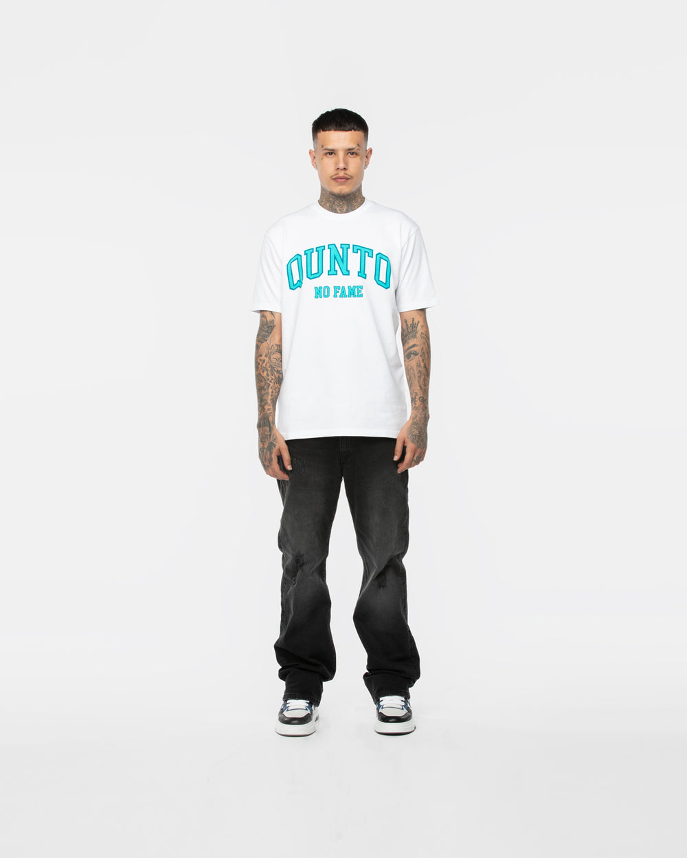 Qunto T-Shirt No Fame Tiffany Blue