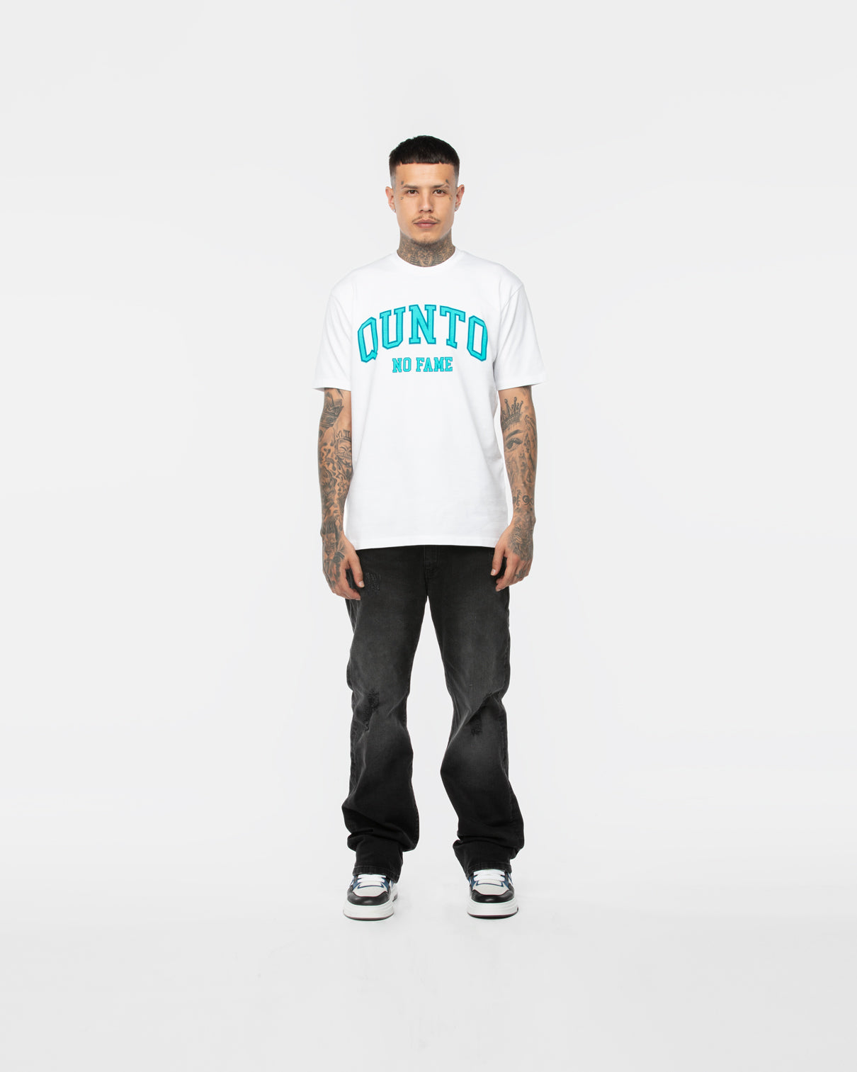 Qunto T-Shirt No Fame Tiffany Blue