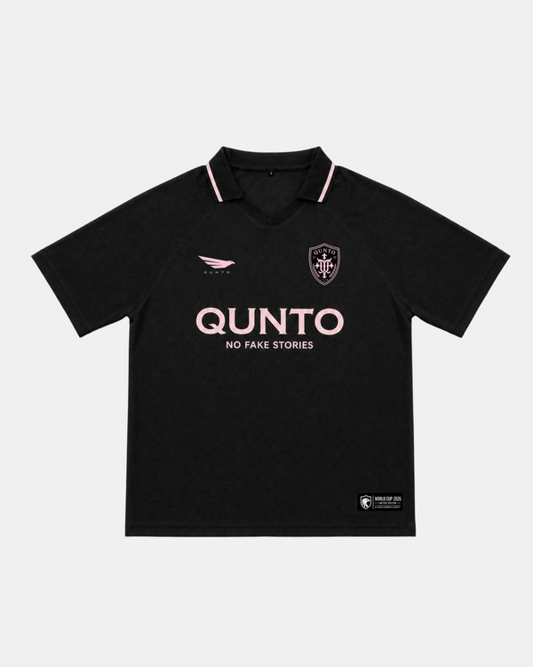 QUNTO Jersey Short Sleeve Black & Pink