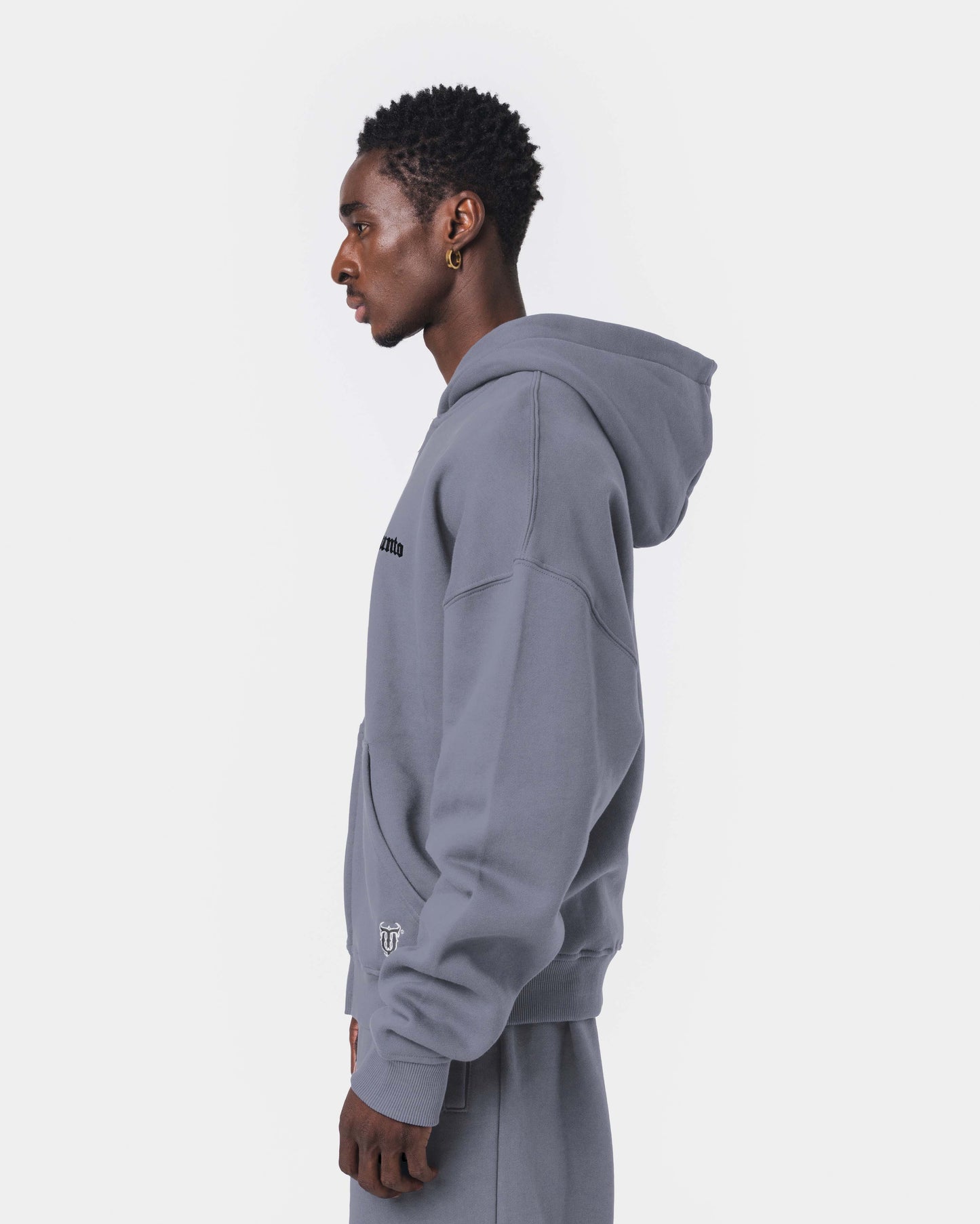 ESSENTIALS ZIPPER HOODIE GREY