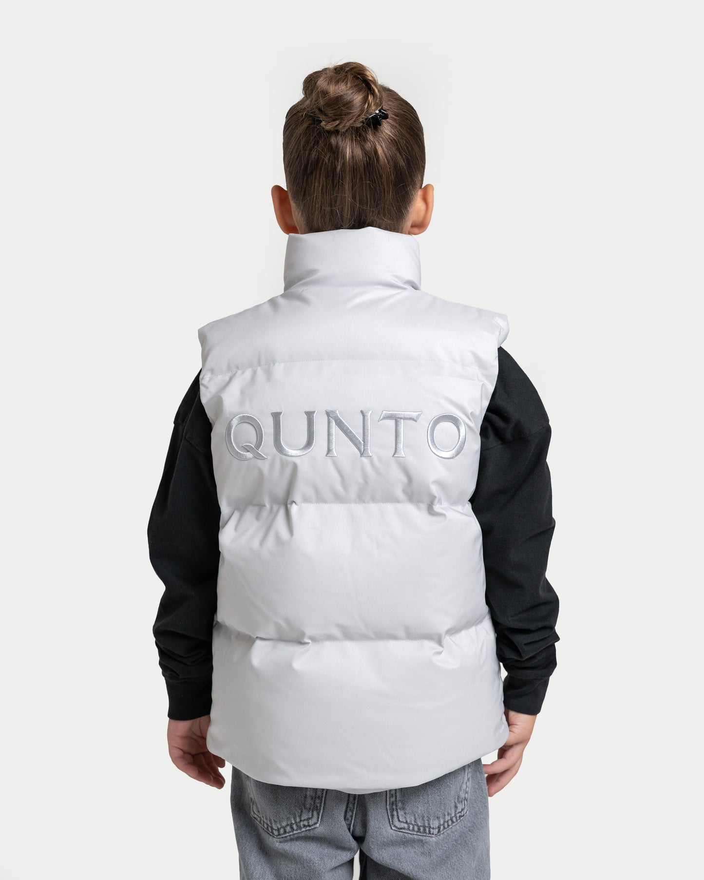 Super Puffer Vest Silver KIDS