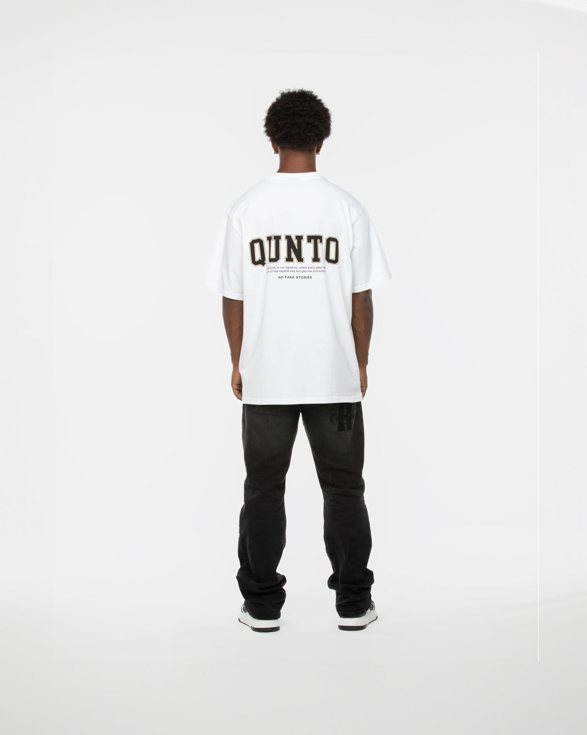 Qunto T-Shirt Be Authentic Black