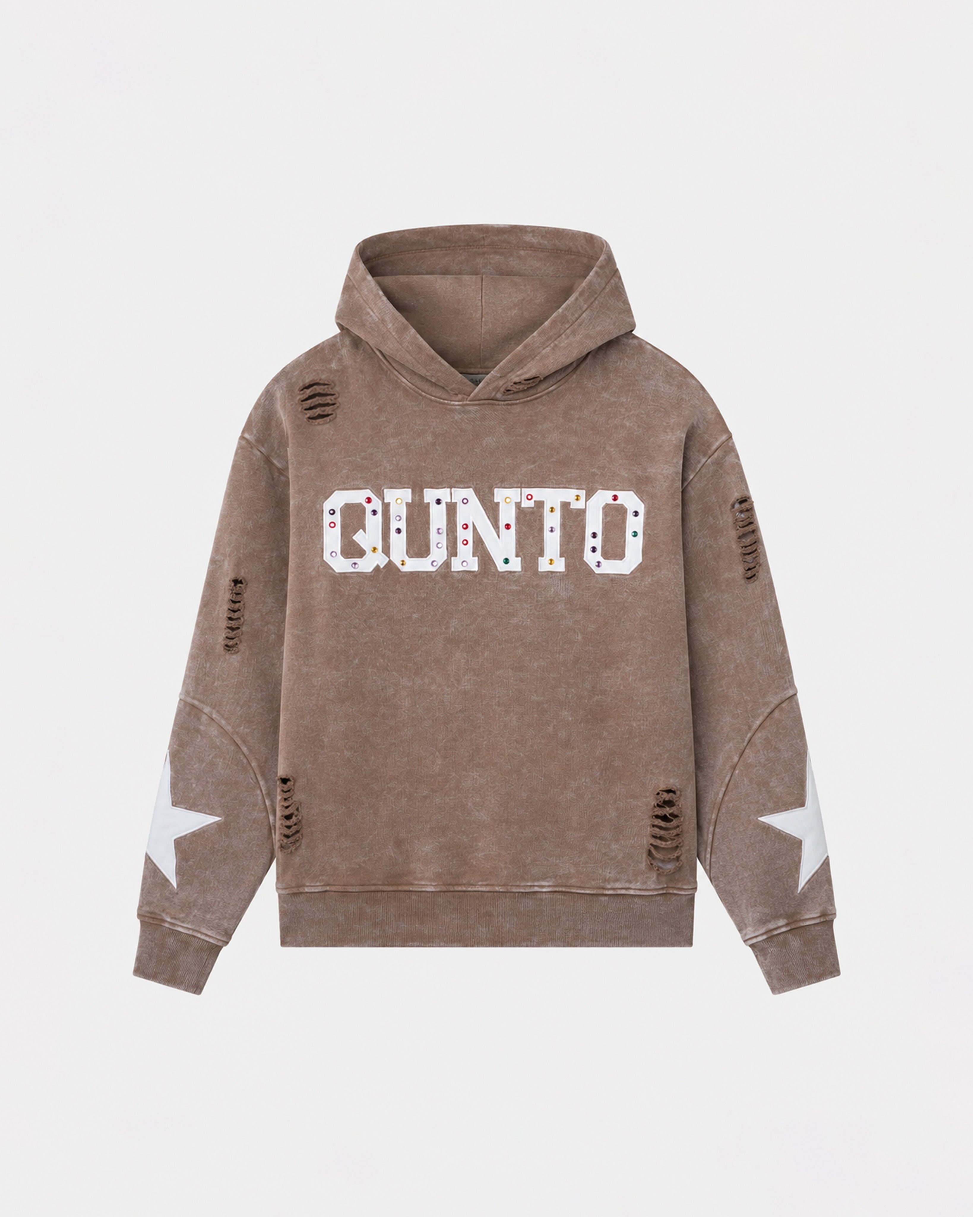 QUNTO Star Hoodie Brown
