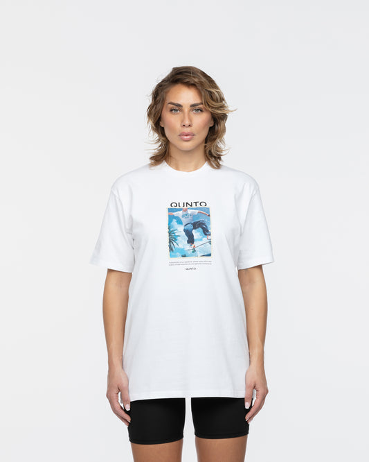 Qunto SK8 T-Shirt White