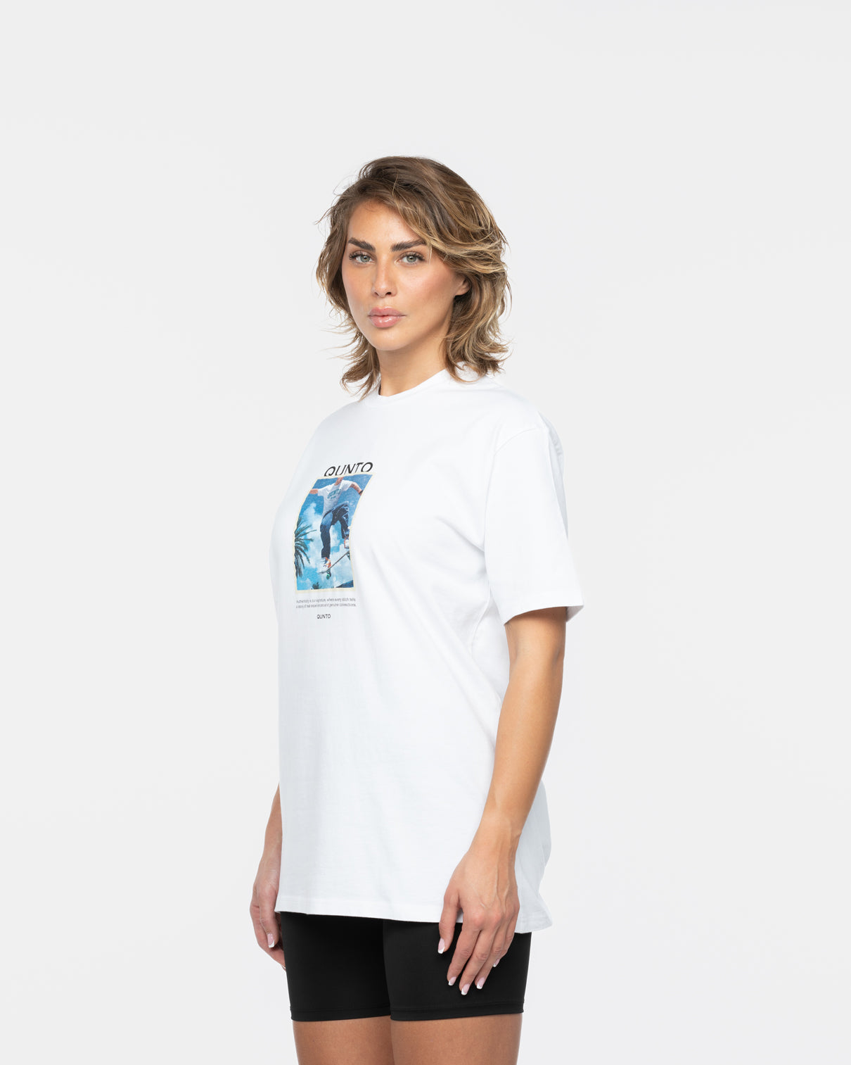 Qunto SK8 T-Shirt White